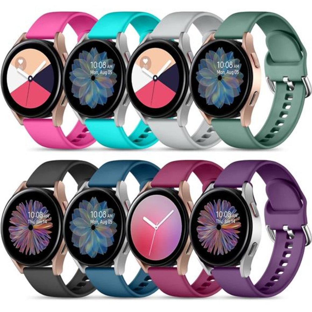 8 Pack Band Compatible with Samsung Galaxy Watch 7 6 5 4 Band 40mm 44mm